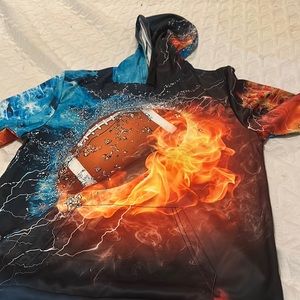 Football hoodie 3d printed